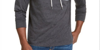 American Rag Men's Chest Stripe Hoodie Black Size XX-Large