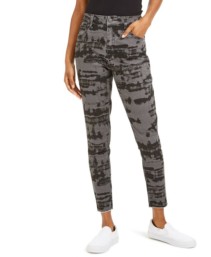 Tinseltown Junior's Tie Dye Skinny Jeans Gray Size 9