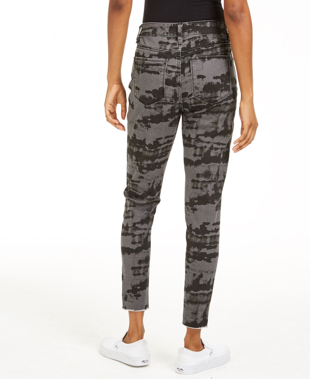 Tinseltown Junior's Tie Dye Skinny Jeans Gray Size 9