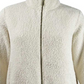 Calvin Klein Women's Sherpa Full Zip Jacket White Size Large