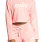 Nike Womens Fitness Running Crop Top Pink Size L