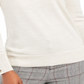 Charter Club Women's Merino Wool Button Cuff Crewneck Sweater Oat Size X-Small