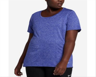 Nike Women's Plus Dry Legend Training T-Shirt Blue Size 2X