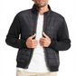 Tommy Hilfiger Men's David Regular Fit Mix Media Full Zip Sweatshirt Black  Size XXL