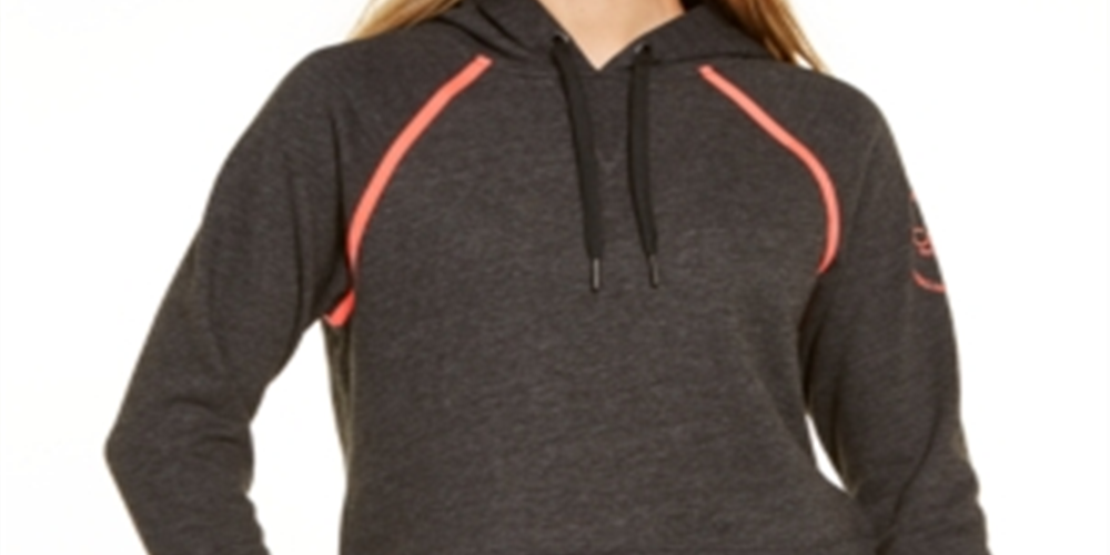 Calvin Klein Women's Logo Hoodie Gray Size Large