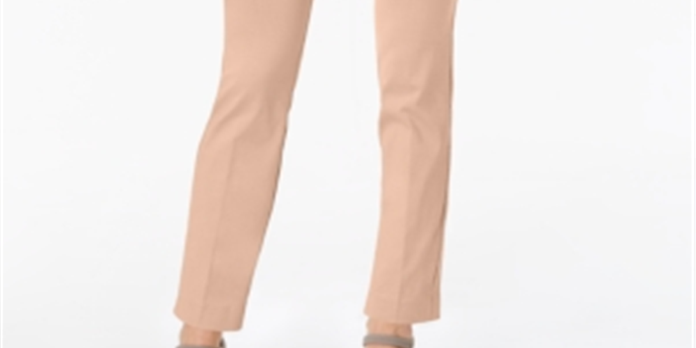 Alfani Women's Tummy Control Pull on Skinny Pants Pink Size 6Petite