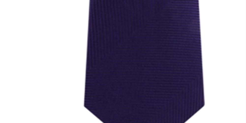 Kenneth Cole Reaction Men's One Oversized Herringbone Neck Tie Purple Size Regular