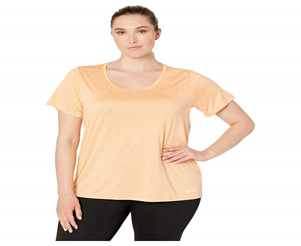 Nike Women's Plus Fitness Yoga Pullover Top Orange Size -1X