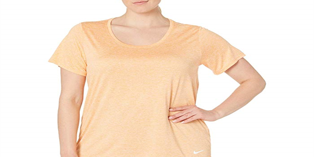 Nike Women's Plus Fitness Yoga Pullover Top Orange Size -1X