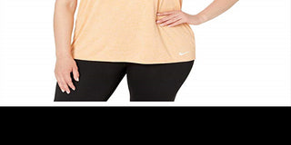 Nike Women's Plus Fitness Yoga Pullover Top Orange Size -1X