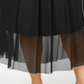 Alfani Women's Plus Mesh MIDI Skirt Black Size 0X