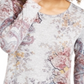 Style & Co Women's Printed Knit Top Gray Size Small