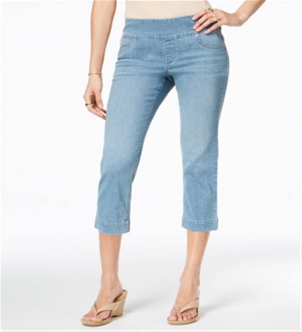 Style & Co Women's Ella Pull on Capri Jeans Blue Size Petite S
