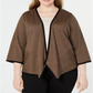Alfani Women's Plus Drape Front Cardigan Brown Size 0X