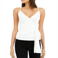 INC International Concepts Women's Twisted Tie Front Tank Top White- Size S