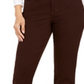 Style & Co Women's Curvy Fit Straight Leg Jeans Brown Size 12S