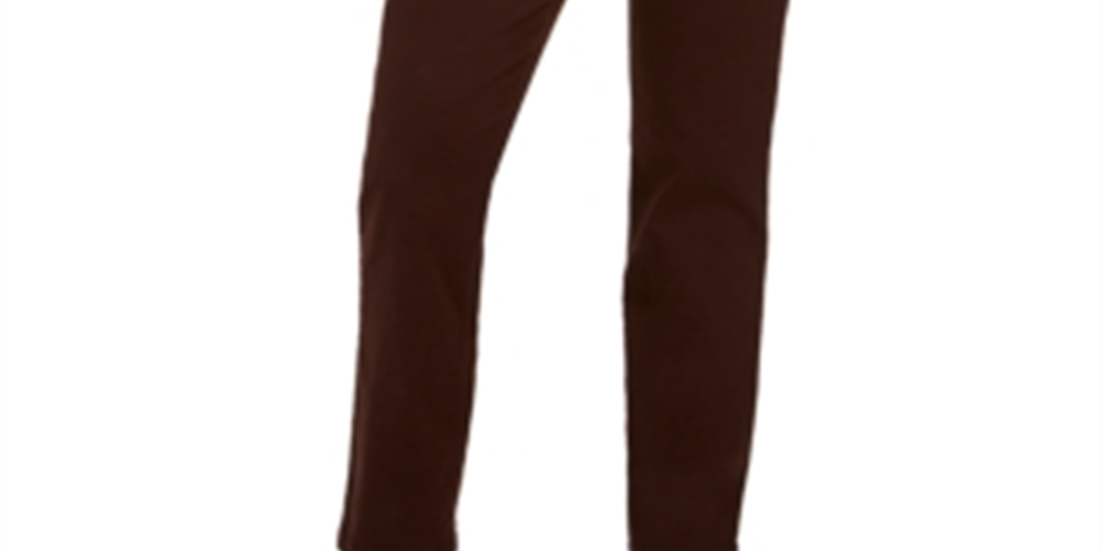 Style & Co Women's Curvy Fit Straight Leg Jeans Brown Size 12S