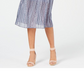 INC International Concepts Women's Plus Smocked Split Skirt Dress Blue Size 12 P