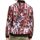 INC International Concepts Men's Patterned Zip up Jacket Red Size XXXX-Large