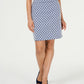 Charter Club Women's Printed Skirt Blue Size 16 Petite