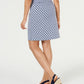 Charter Club Women's Printed Skirt Blue Size 16 Petite