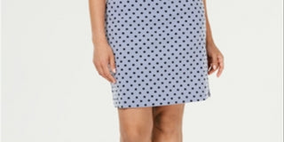 Charter Club Women's Printed Skirt Blue Size 16 Petite