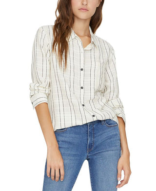 Sanctuary Women's Keepers Boyfriend Shirt White Size Medium