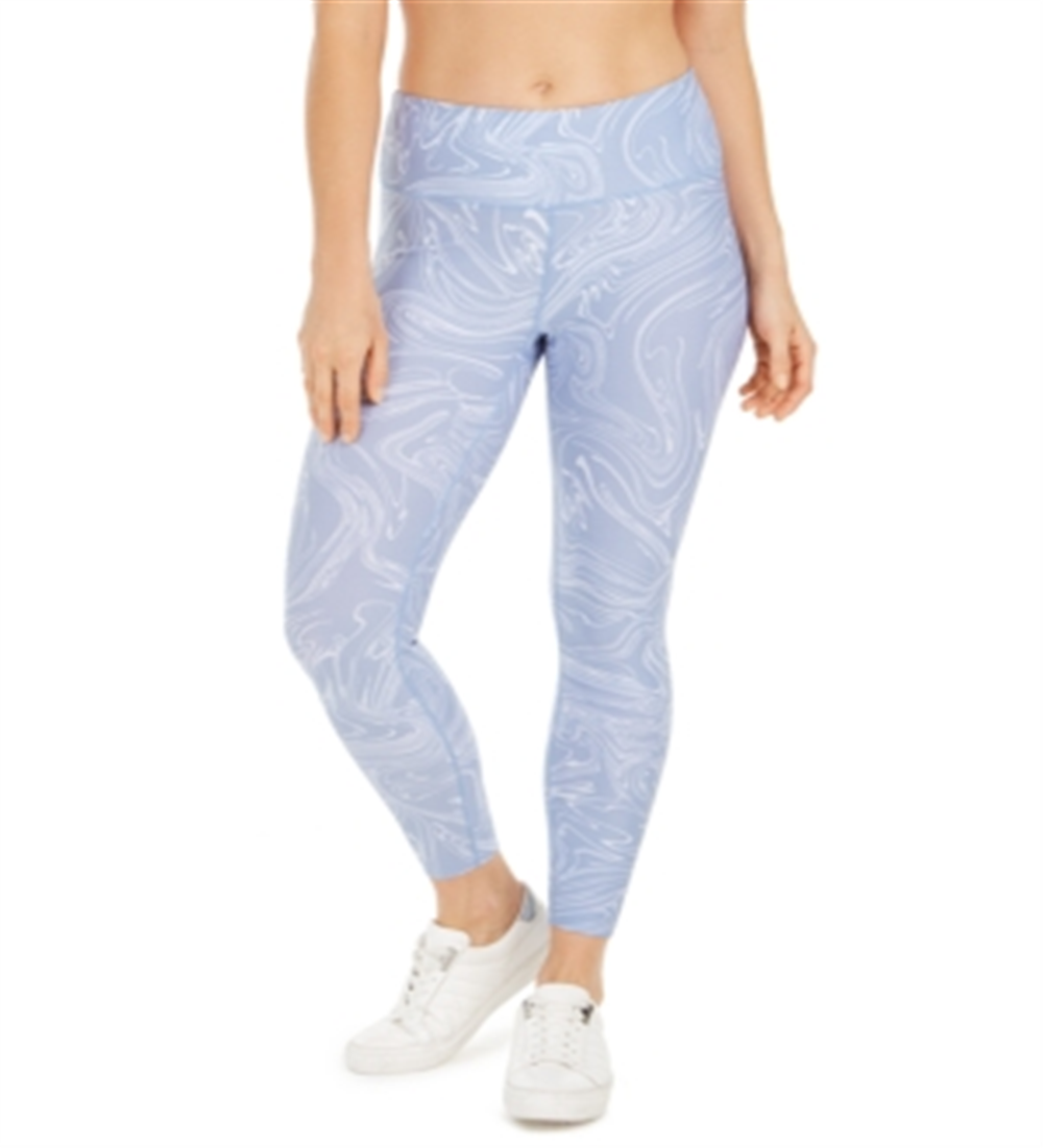 Calvin Klein Women's Printed High Waist Leggings Blue Size X-Large