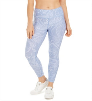 Calvin Klein Women's Printed High Waist Leggings Blue Size X-Large