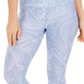 Calvin Klein Women's Printed High Waist Leggings Blue Size X-Large