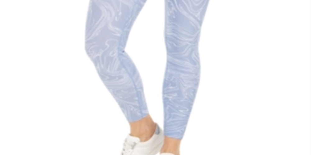 Calvin Klein Women's Printed High Waist Leggings Blue Size X-Large