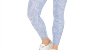 Calvin Klein Women's Printed High Waist Leggings Blue Size X-Large