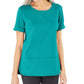 Karen Scott Women's Cotton Topstitched Top Pink Size 2XL