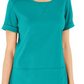 Karen Scott Women's Cotton Topstitched Top Pink Size 2XL