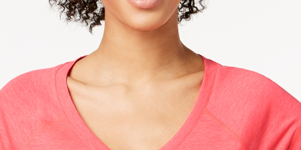 Ideology Women's Rapidry Heathered Performance T-Shirt Pink Size L