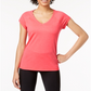 Ideology Women's Rapidry Heathered Performance T-Shirt Pink Size L