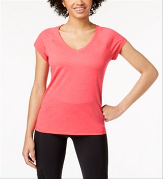 Ideology Women's Rapidry Heathered Performance T-Shirt Pink Size L