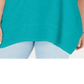 Style & Co Women's Plus Handkerchief Hem Tank Top Green Size 2X
