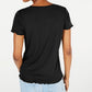 Hippie Rose Junior's Lace up Rib Knit Top Black Size X-Large