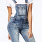 Dollhouse Junior's Skinny Denim Overalls Blue Size 3