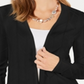 Charter Club Women's Open Front Cardigan Black Size Large