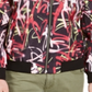 INC International Concepts Men's Patterned Zip up Jacket Red Size 3X