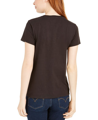 Levi's Women's Perfect Camo Batwing Logo T-Shirt Black Size XX-Large