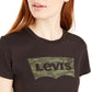 Levi's Women's Perfect Camo Batwing Logo T-Shirt Black Size XX-Large