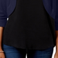 Jessica Howard Women's Shrug 3/4 Sleeve Open Cardigan Top Blue Size Small