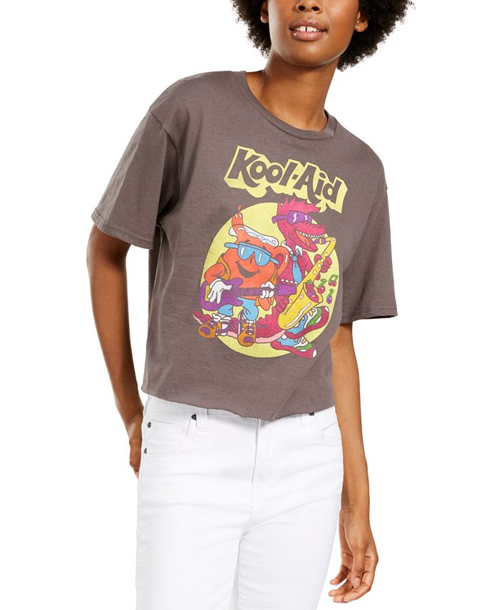 Mad Engine Junior's Kool Aid Retro T-Shirt Gray Size M