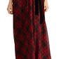 Ralph Lauren Women's Tartan Plaid Georgette Gown Red Size 2