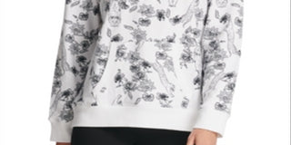 DKNY Women's Sport Sumatra Half Zip Hoodie White Size X-Small