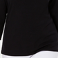 Karen Scott Women's Cotton Studded Boat Neck Top Black Size Petite