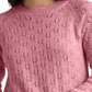 Lucky Brand Women's Emily Pointelle Knit Pullover Sweater Pink Size Medium